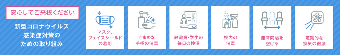 新型コロナウイルス感染症対策のための取り組み